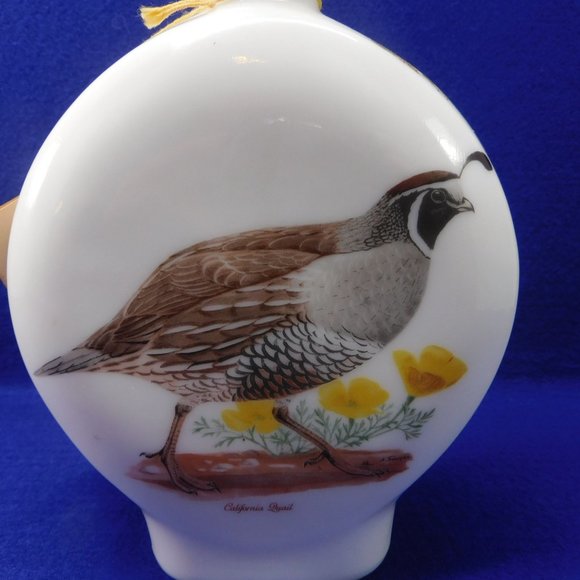 Dant Whiskey Bottle Field Birds CALIFORNIA QUAIL 6th Edition 1969 Decanter - Picture 2 of 7